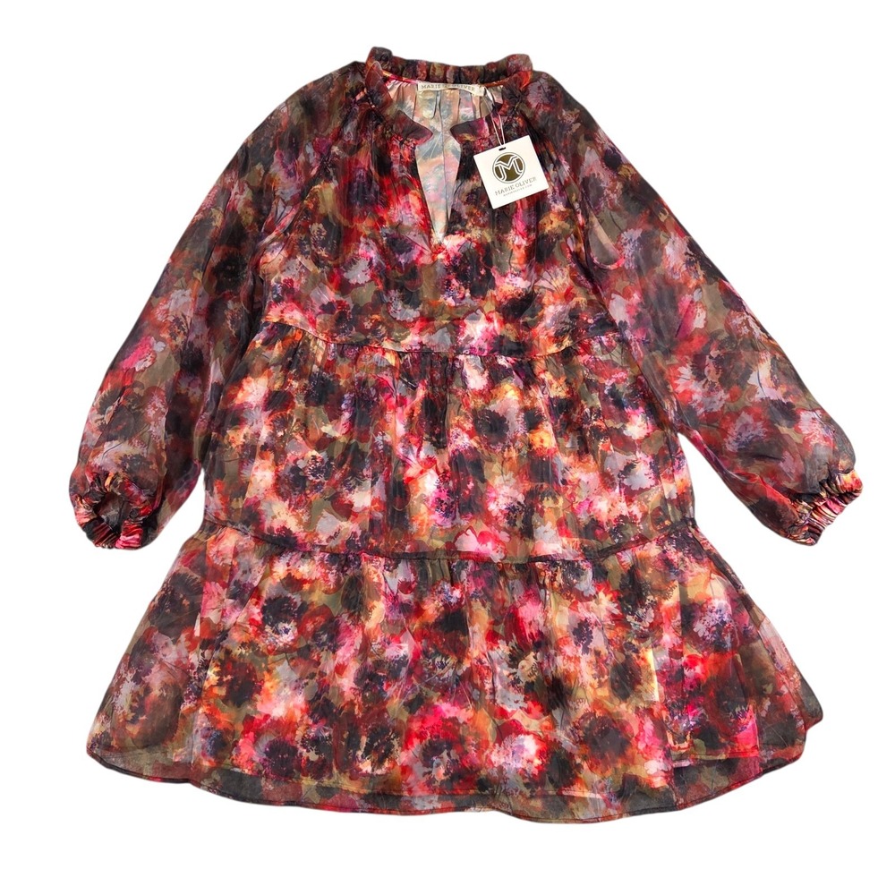 Marie Oliver Milan Poppy Dress M4-128-220 Size Medium Womens New‎ With Tags